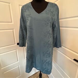 April Cornell Smokey Blue Dress